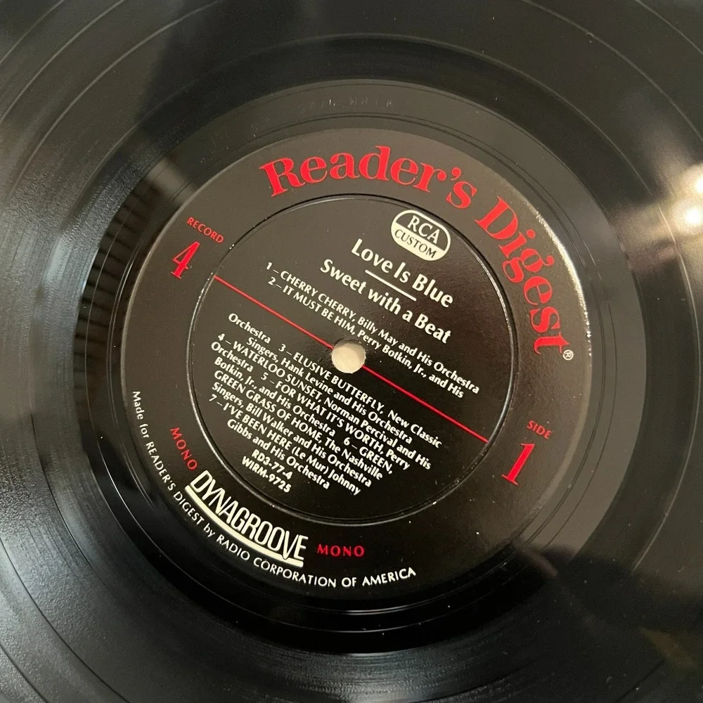 VTG 1969 Love Is Blue Vinyl Records Box Set Reader's Digest Blue 4 LP USA EUC - Picture 13 of 16